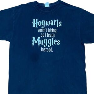 Y2K Jerzees Harry Potter Hogwarts Teacher Humor Tee